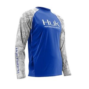 Huk Performance Yeti Kryptek Vented Royal Blue Size XXL Fishing Outdoor
